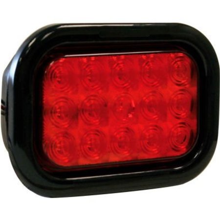 BUYERS PRODUCTS Buyers 5.33" Red Rectangular Stop/Turn/Tail Light Kit With 15 LED - 5625115 5625115